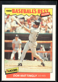 1986 Fleer Baseball's Best Sluggers vs. Pitchers #21 Don Mattingly