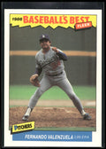 1986 Fleer Baseball's Best Sluggers vs. Pitchers #41 Fernando Valenzuela