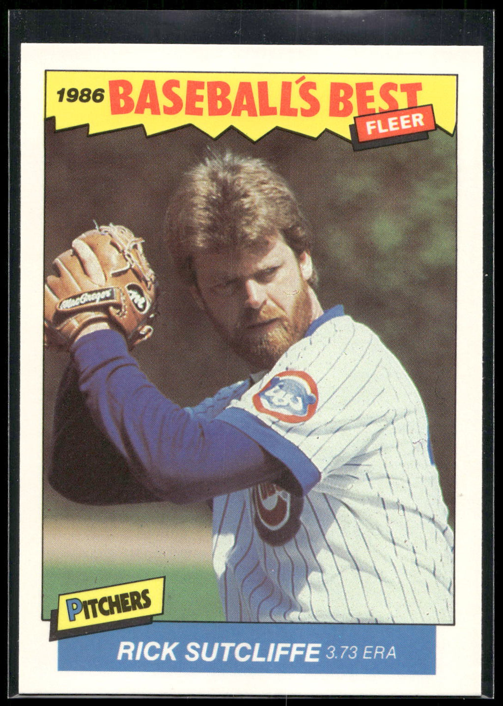 1986 Fleer Baseball's Best Sluggers vs. Pitchers #39 Rick Sutcliffe