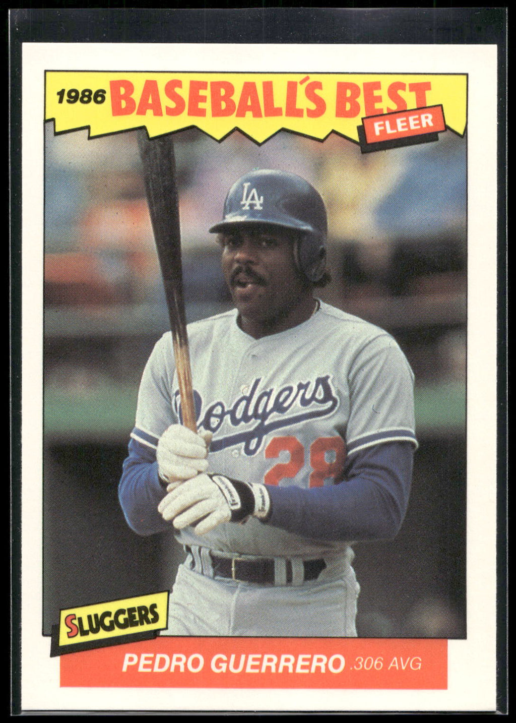 1986 Fleer Baseball's Best Sluggers vs. Pitchers #13 Pedro Guerrero