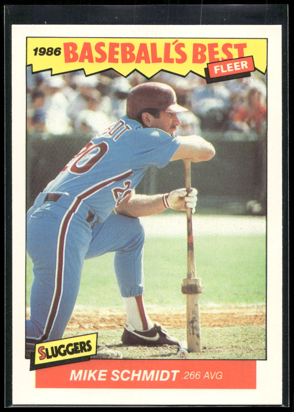 1986 Fleer Baseball's Best Sluggers vs. Pitchers #33 Mike Schmidt