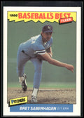 1986 Fleer Baseball's Best Sluggers vs. Pitchers #31 Bret Saberhagen