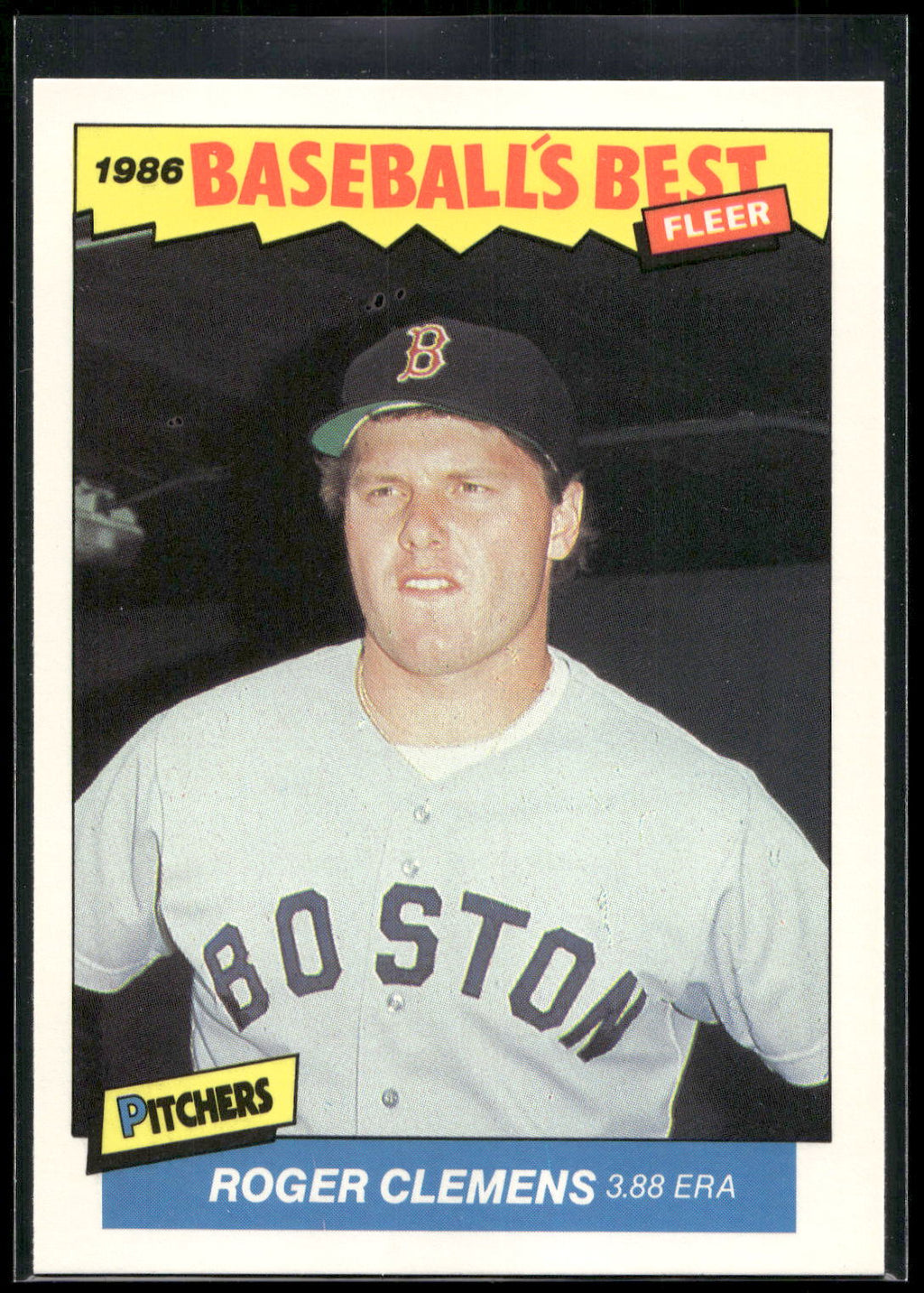 1986 Fleer Baseball's Best Sluggers vs. Pitchers #7 Roger Clemens