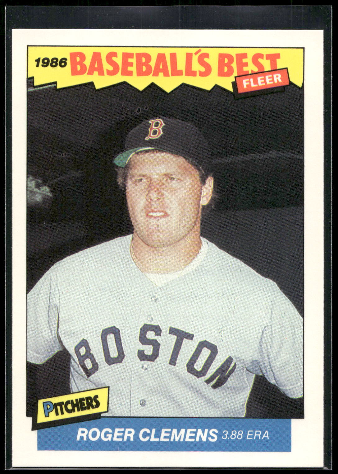 1986 Fleer Baseball's Best Sluggers vs. Pitchers #7 Roger Clemens