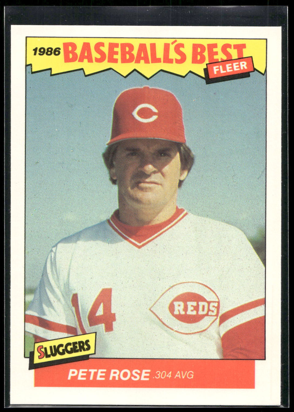 1986 Fleer Baseball's Best Sluggers vs. Pitchers #29 Pete Rose