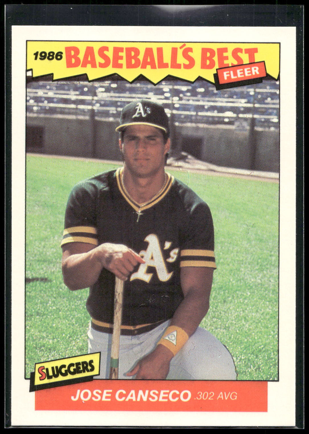 1986 Fleer Baseball's Best Sluggers vs. Pitchers #5 Jose Canseco