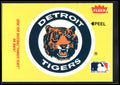1986 Fleer #NNO Detroit Tigers Logo Team Stickers