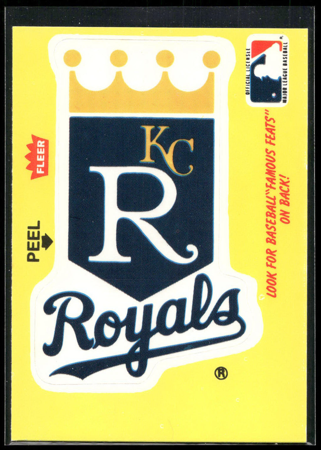 1986 Fleer #NNO Kansas City Royals Logo Team Stickers