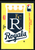 1986 Fleer #NNO Kansas City Royals Logo Team Stickers