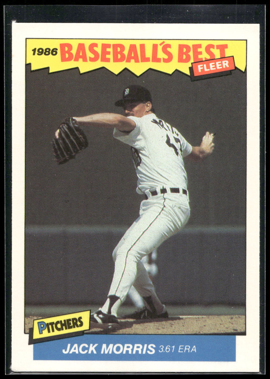 1986 Fleer Baseball's Best Sluggers vs. Pitchers #23 Jack Morris