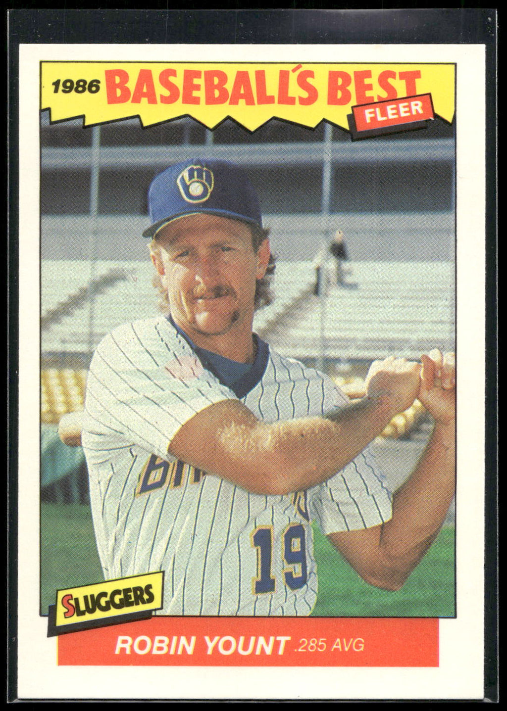 1986 Fleer Baseball's Best Sluggers vs. Pitchers #44 Robin Yount