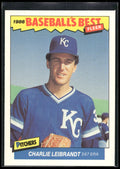 1986 Fleer Baseball's Best Sluggers vs. Pitchers #20 Charlie Leibrandt