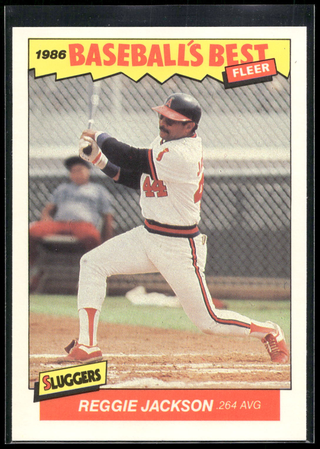1986 Fleer Baseball's Best Sluggers vs. Pitchers #18 Reggie Jackson