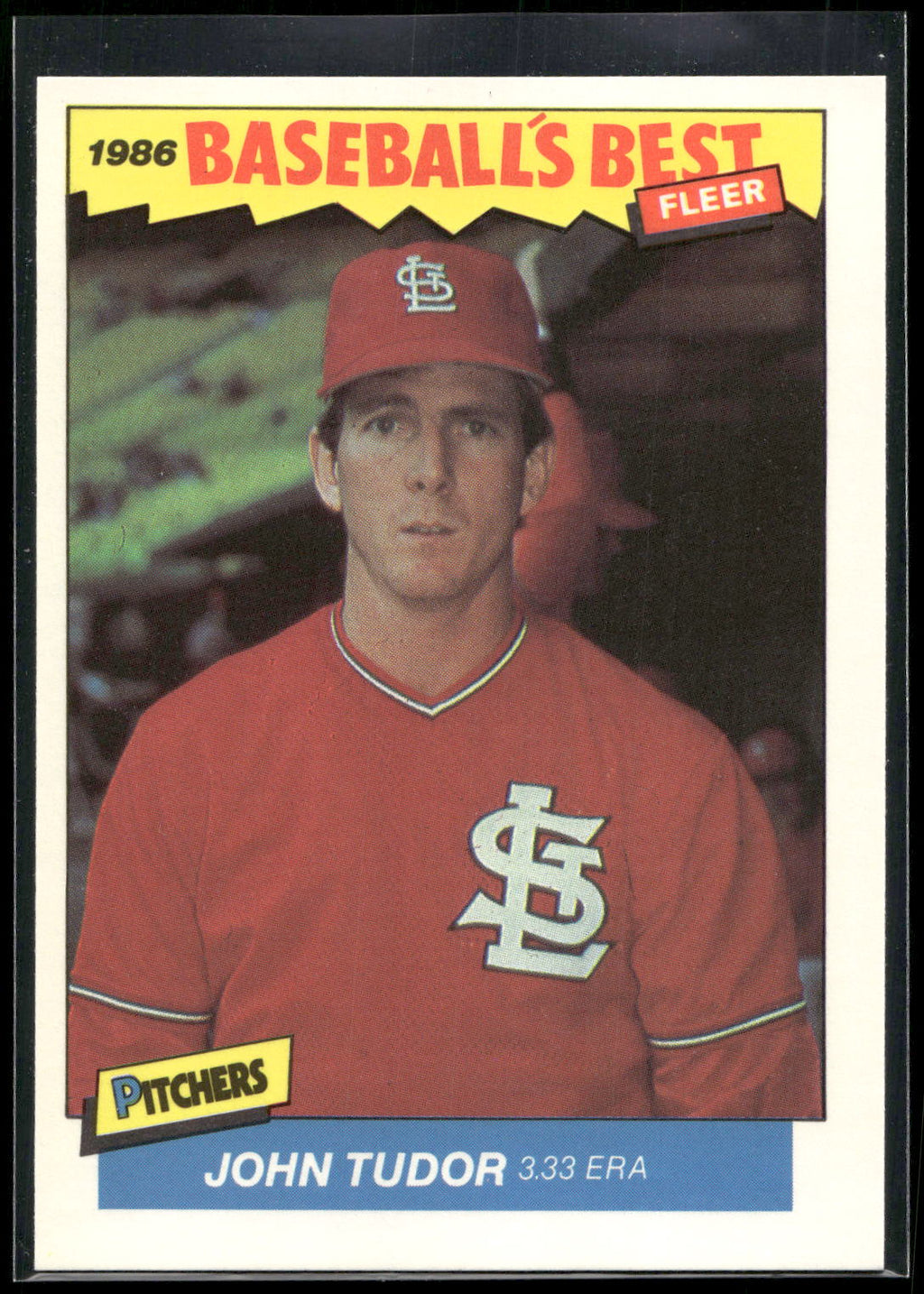 1986 Fleer Baseball's Best Sluggers vs. Pitchers #40 John Tudor