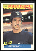 1986 Fleer Baseball's Best Sluggers vs. Pitchers #14 Ron Guidry