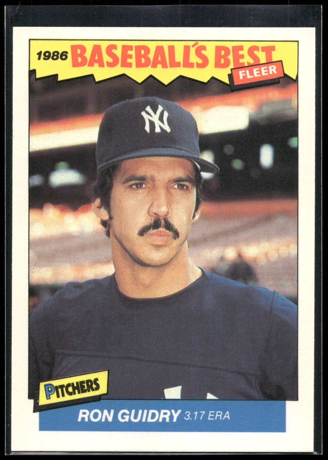 1986 Fleer Baseball's Best Sluggers vs. Pitchers #14 Ron Guidry