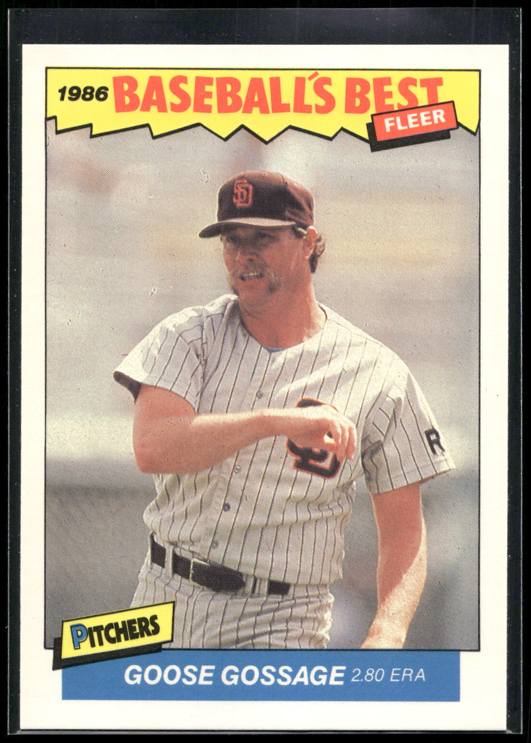 1986 Fleer Baseball's Best Sluggers vs. Pitchers #12 Goose Gossage