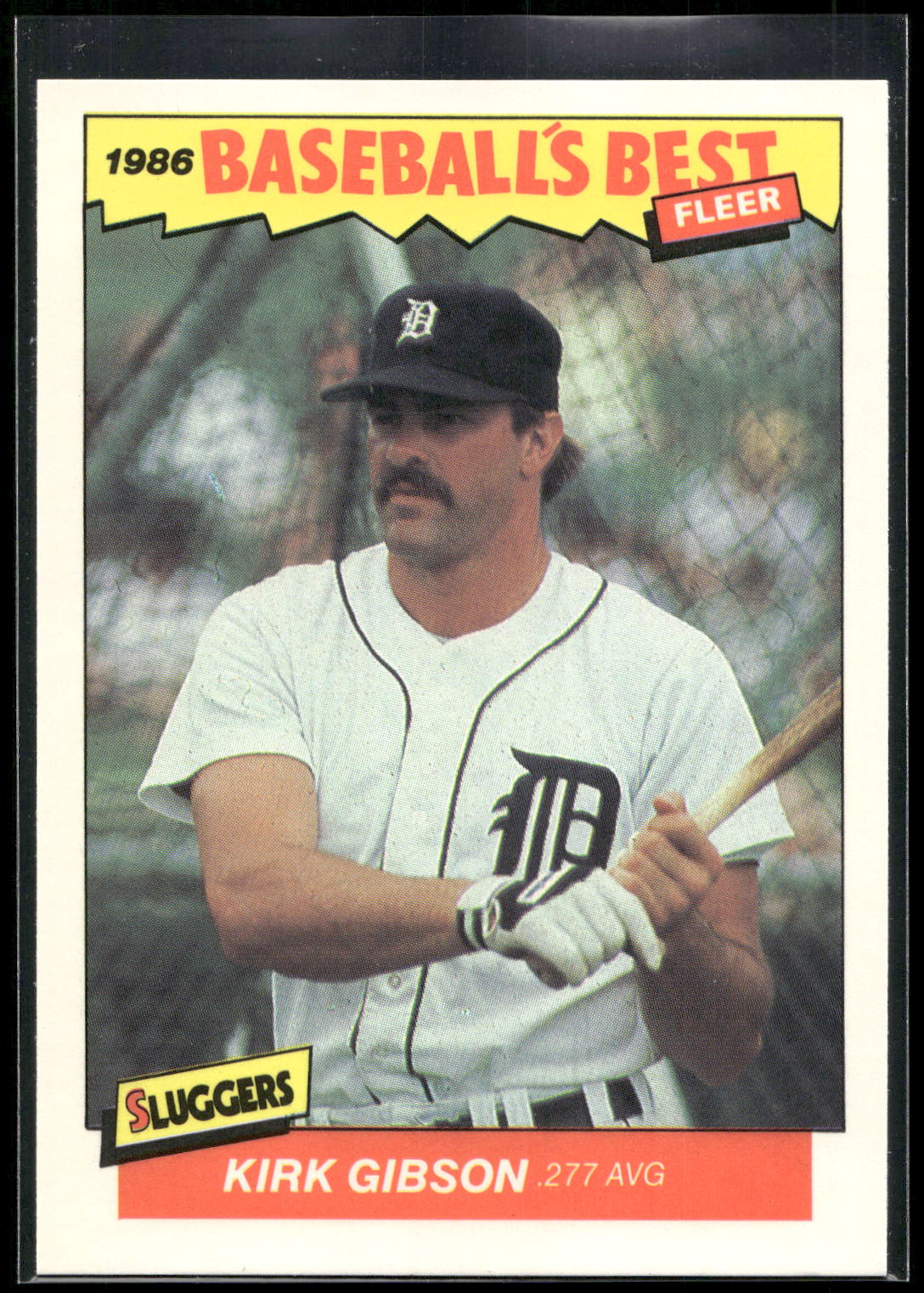 1986 Fleer Baseball's Best Sluggers vs. Pitchers #10 Kirk Gibson