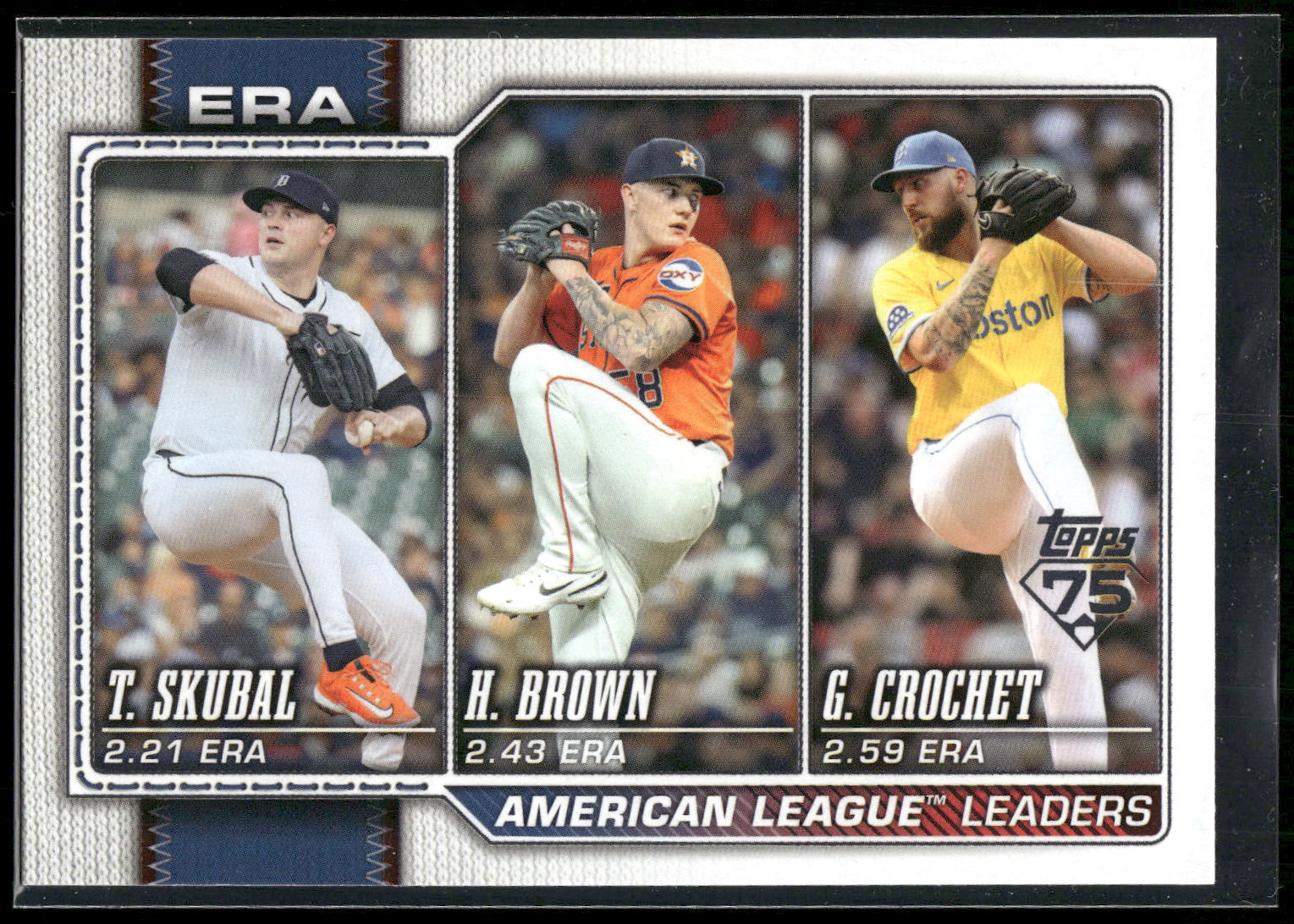 2026 Topps #327 (Tarik Skubal / Hunter Brown / Garrett Crochet)