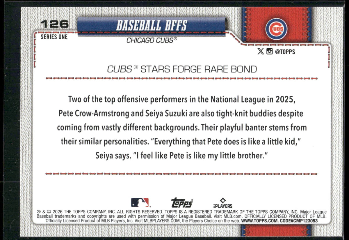 2026 Topps #126 Baseball BFFs