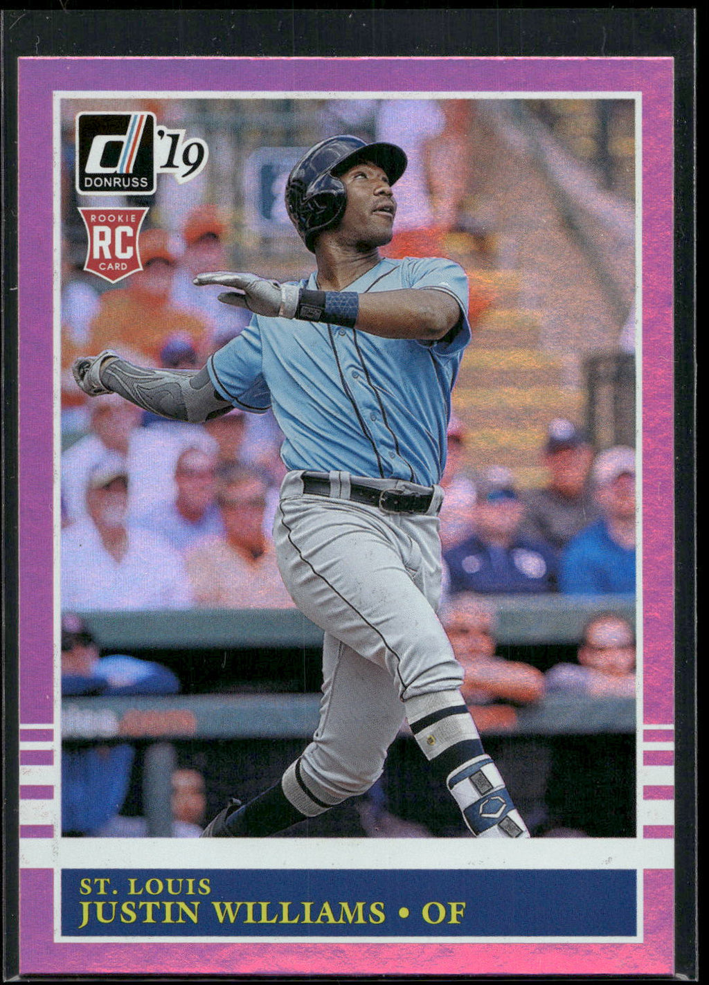 2019 Donruss #215 Justin Williams Holo Pink