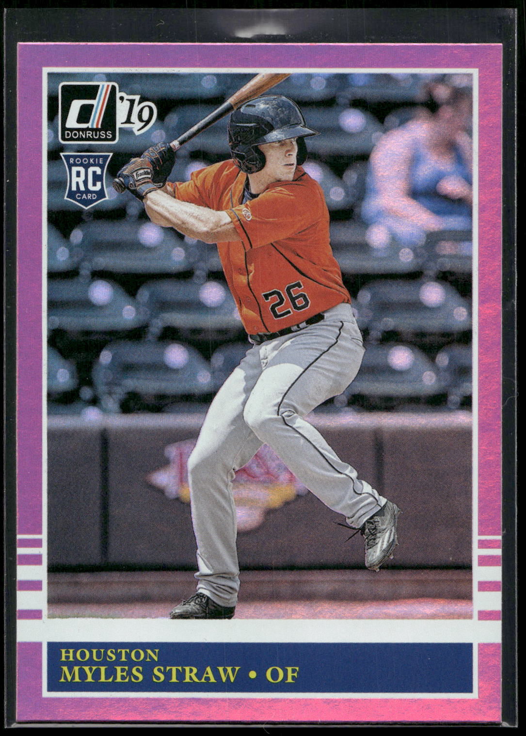 2019 Donruss #234 Myles Straw Holo Pink