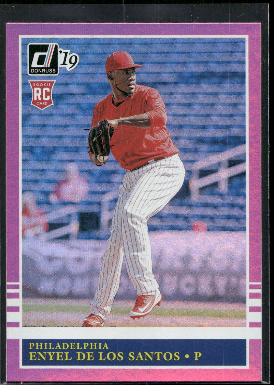 2019 Donruss #236 Enyel De Los Santos Holo Pink
