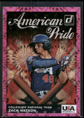 2019 Donruss #AP24 Zach Watson American Pride Pink Fireworks