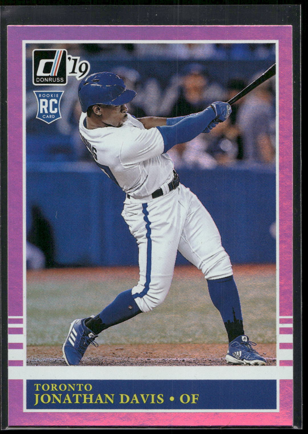 2019 Donruss #221 Jonathan Davis Holo Pink