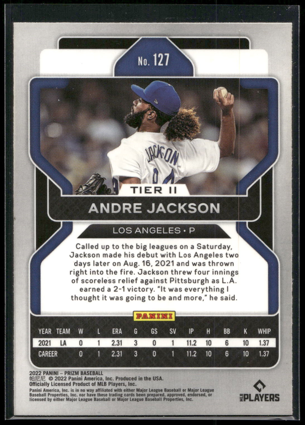 2022 Panini Prizm #127 Andre Jackson
