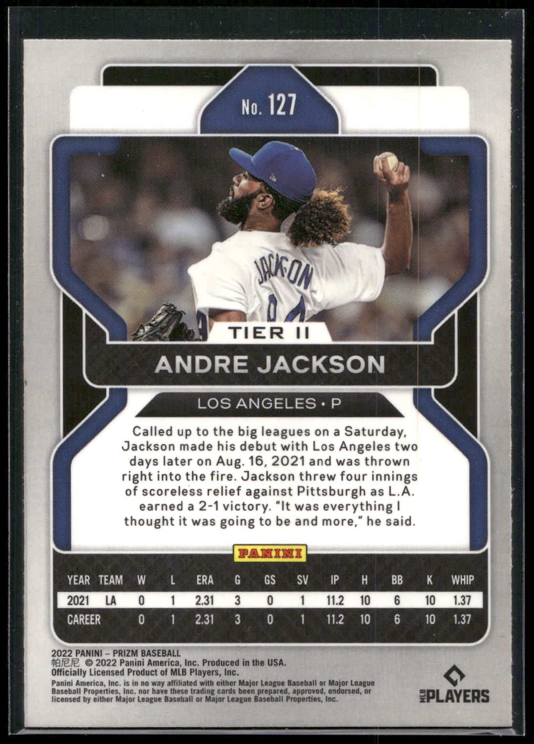 2022 Panini Prizm #127 Andre Jackson