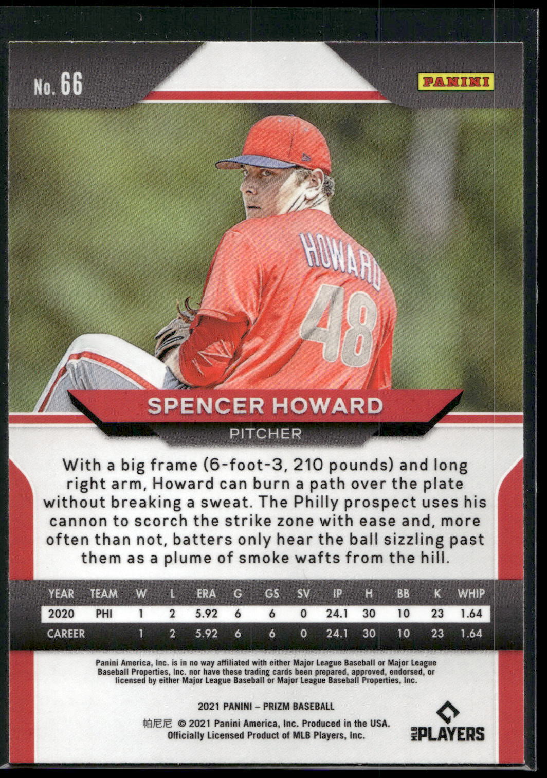 2021 Panini Prizm #66 Spencer Howard