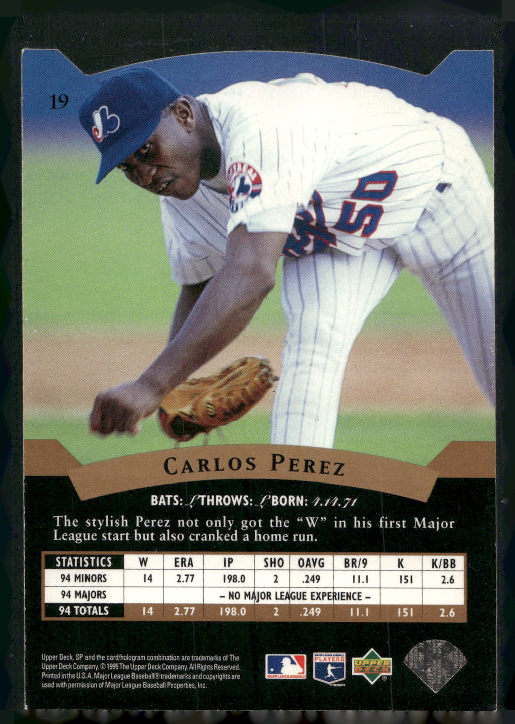 1995 SP #19 Carlos Perez