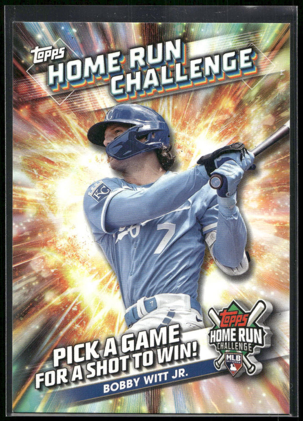 2024 Topps #HRC-29 Bobby Witt Jr. Home Run Challenge (Series Two)