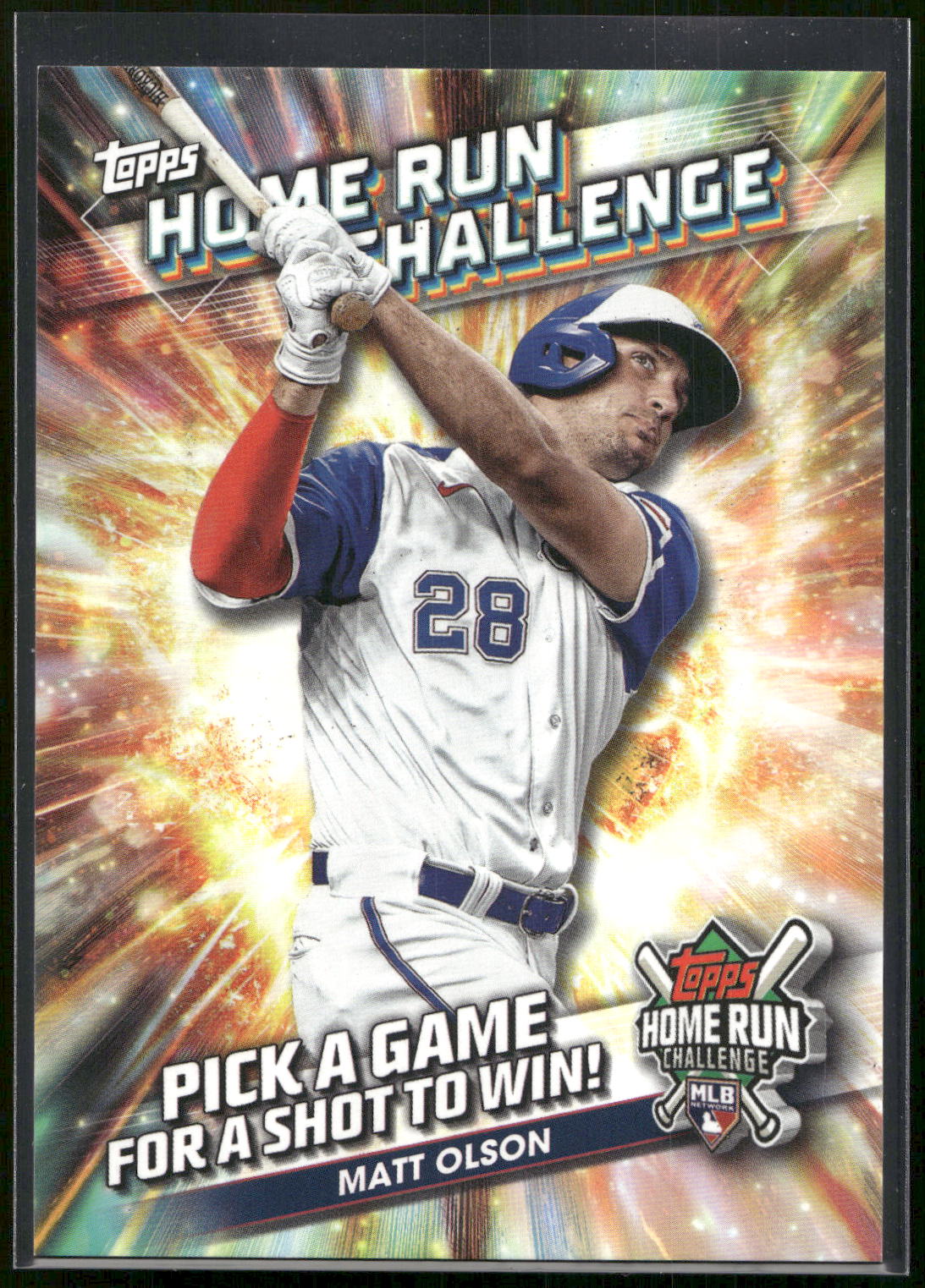 2024 Topps #HRC-5 Matt Olson Home Run Challenge (Series Two)