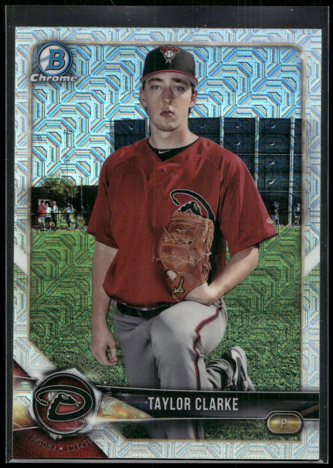 2018 Bowman #BCP113 Taylor Clarke Chrome Prospects Mojo Refractor