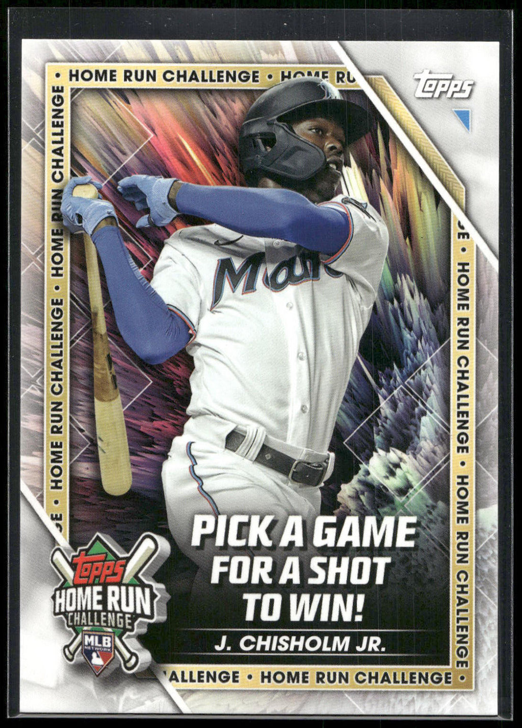2023 Topps #HRC-12 Jazz Chisholm Jr. Home Run Challenge (Series Two)