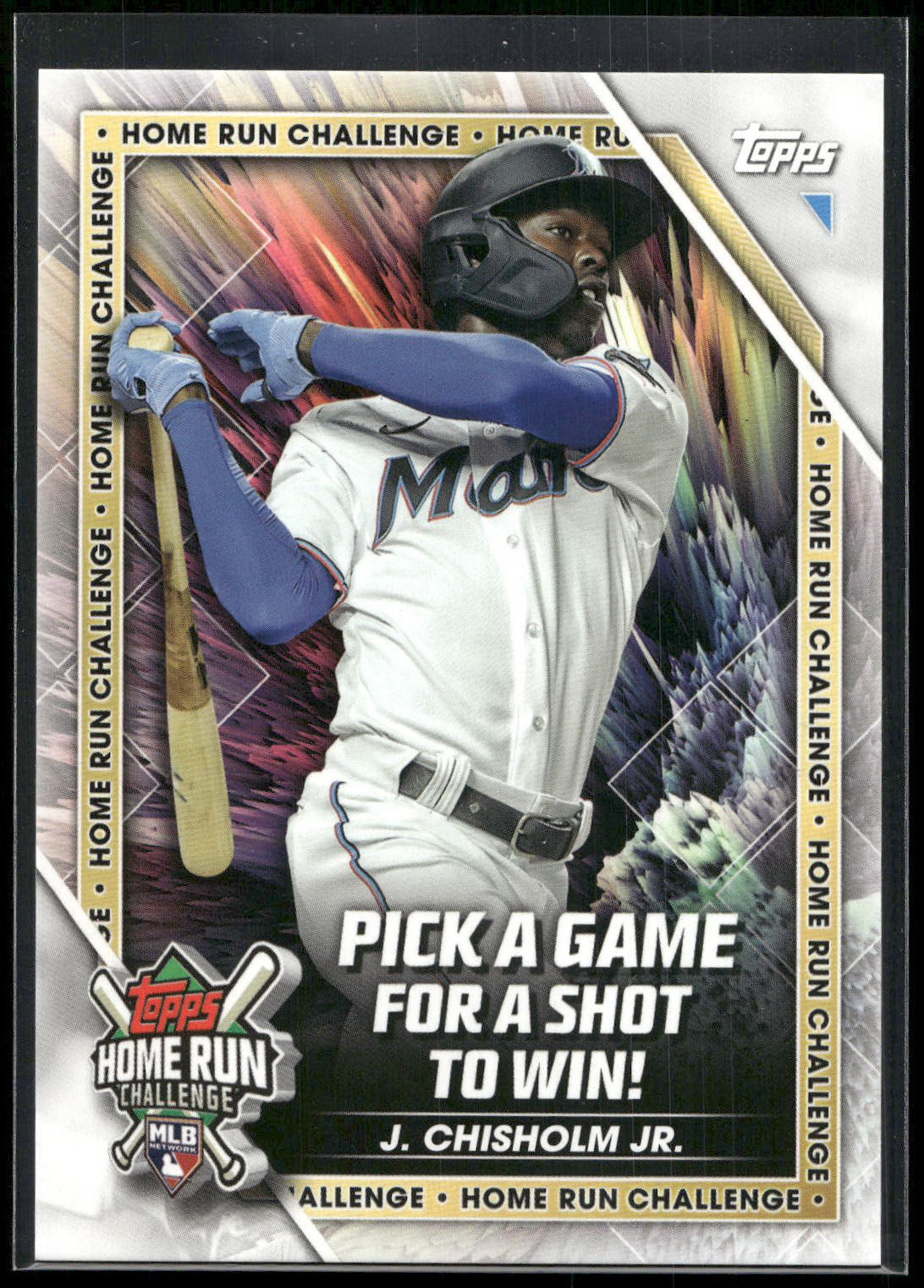 2023 Topps #HRC-12 Jazz Chisholm Jr. Home Run Challenge (Series Two)