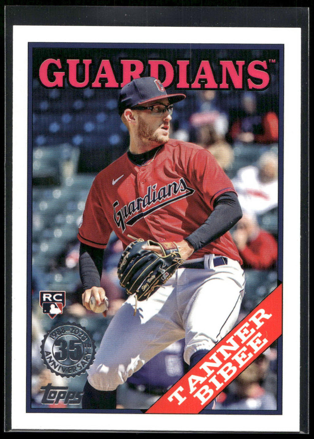 2023 Topps Update #88US-16 Tanner Bibee 1988 Topps Baseball 35th Anniversary