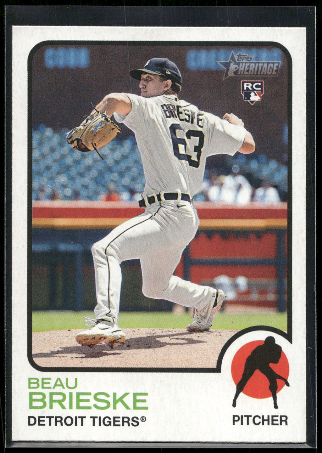 2022 Topps Heritage #610 Beau Brieske