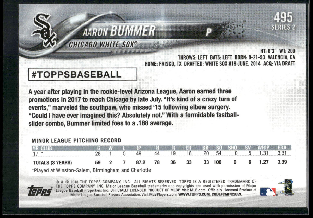 2018 Topps #495 Aaron Bummer