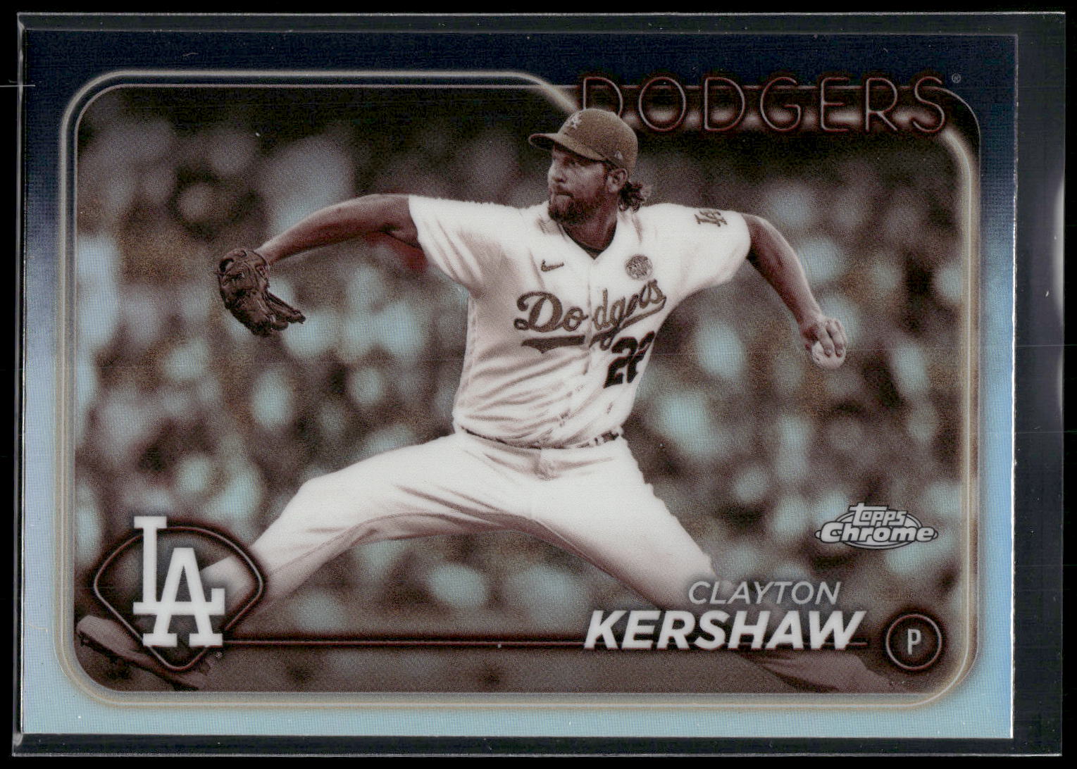 2024 Topps Chrome #110 Clayton Kershaw Sepia Refractors