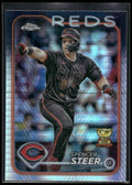 2024 Topps Chrome #104 Spencer Steer Prism Refractors