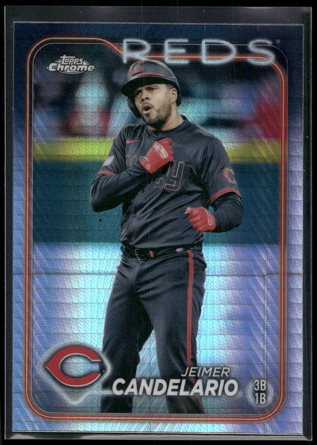 2024 Topps Chrome #239 Jeimer Candelario Prism Refractors