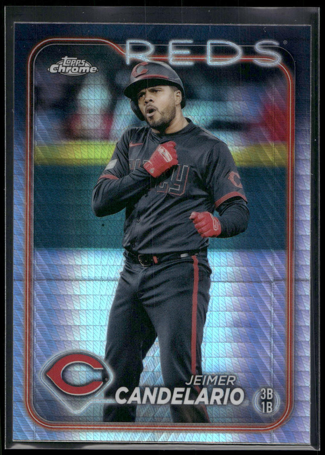 2024 Topps Chrome #239 Jeimer Candelario Prism Refractors