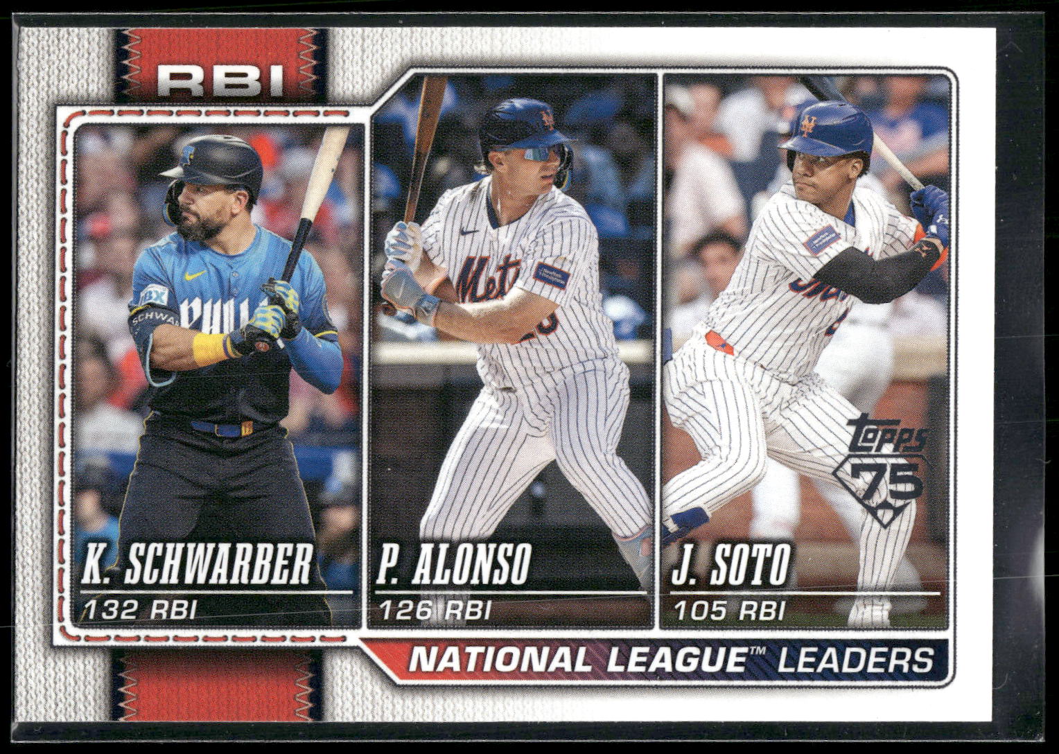 2026 Topps #11 (Kyle Schwarber / Pete Alonso / Juan Soto)