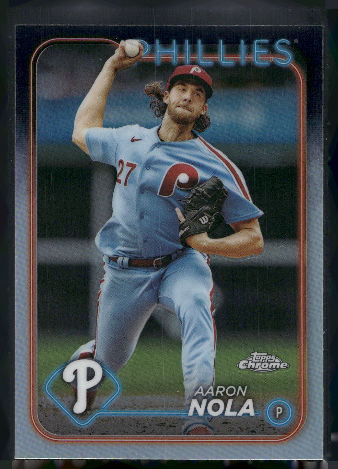 2024 Topps Chrome #262 Aaron Nola Refractors
