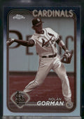 2024 Topps Chrome #97 Nolan Gorman Sepia Refractors