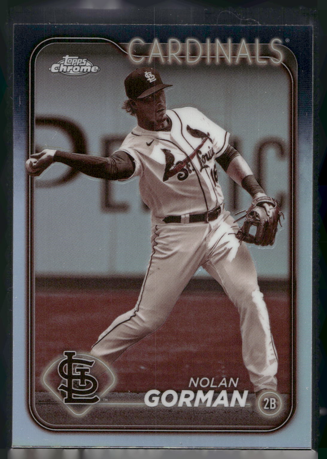 2024 Topps Chrome #97 Nolan Gorman Sepia Refractors