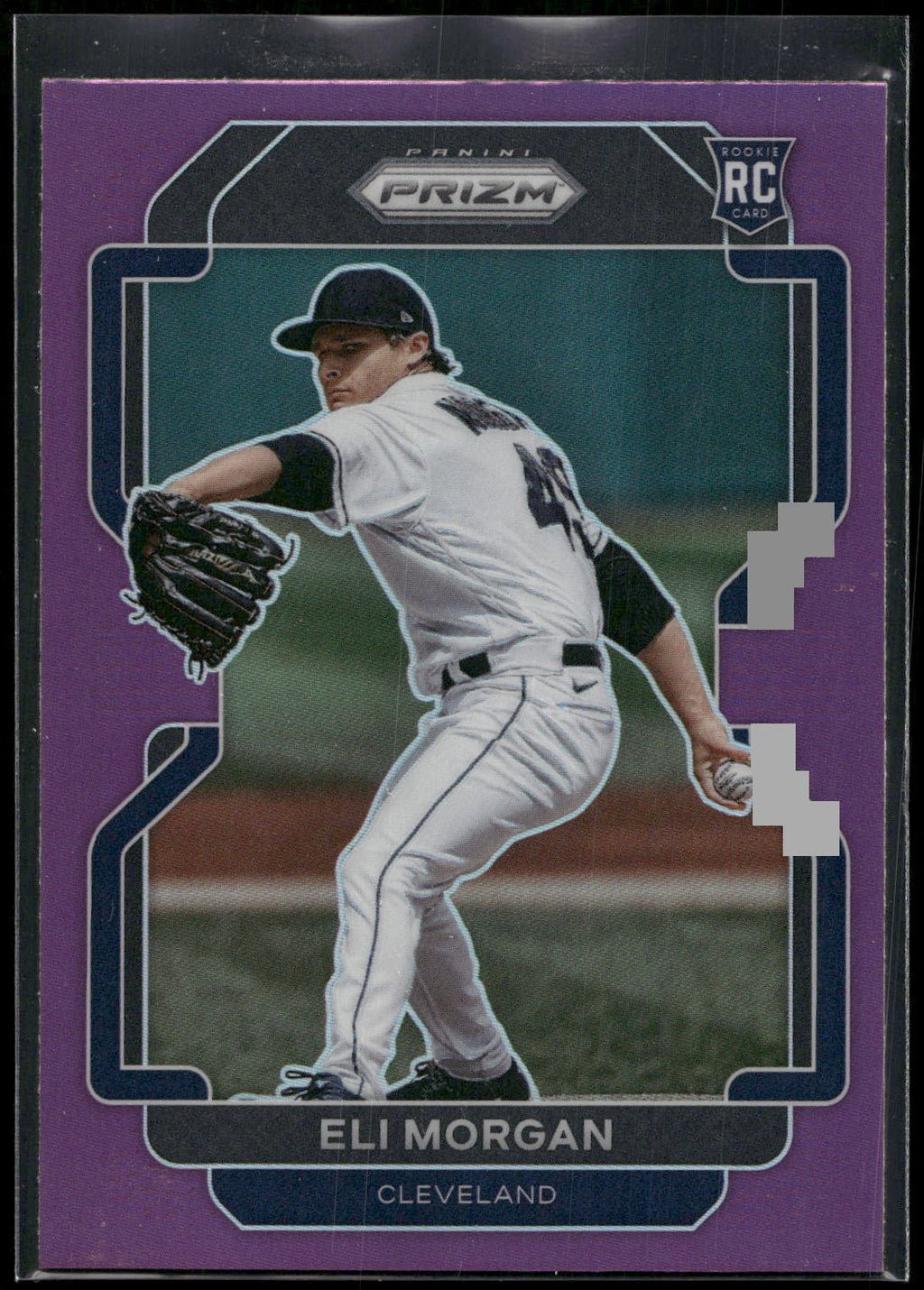 2022 Panini Prizm #113 Eli Morgan Purple Prizm
